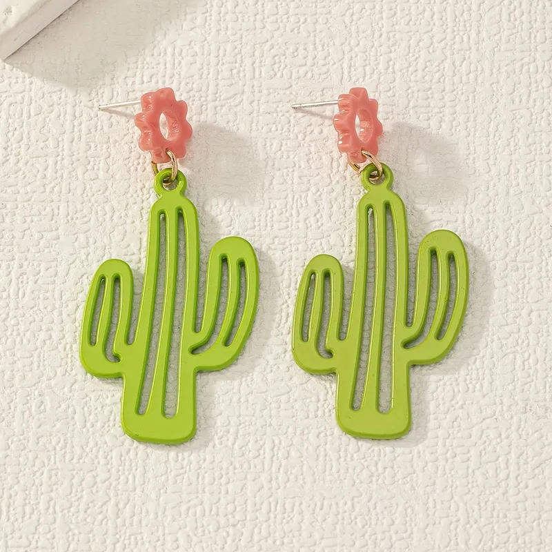 Cactus Drop Earrings