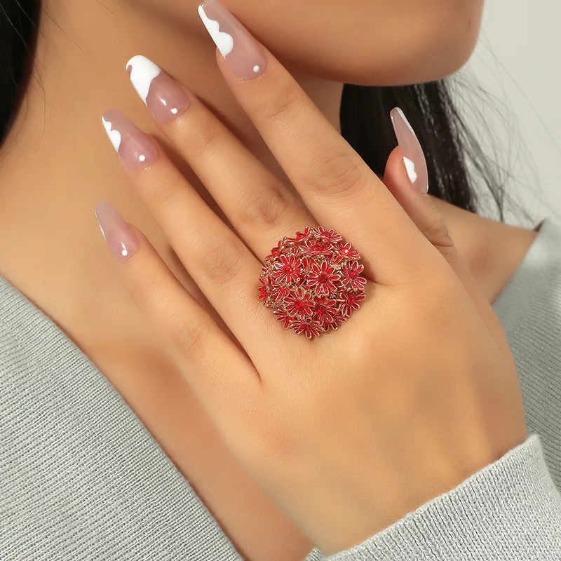 Flower Open Rings